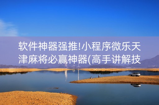 软件神器强推!小程序微乐天津麻将必赢神器(高手讲解技术)