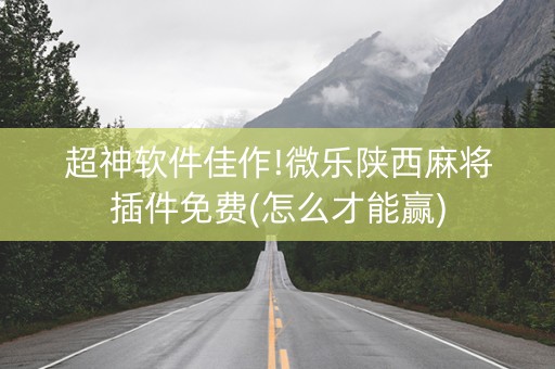 超神软件佳作!微乐陕西麻将插件免费(怎么才能赢)