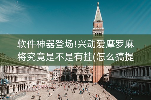 软件神器登场!兴动爱摩罗麻将究竟是不是有挂(怎么搞提高胜率)