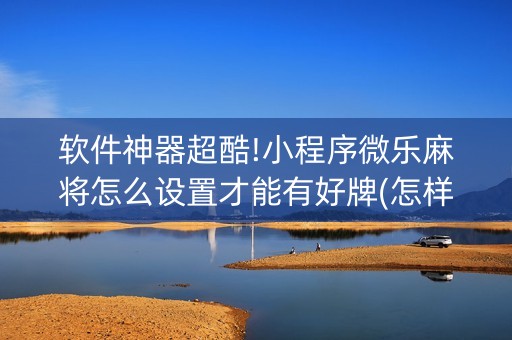 软件神器超酷!小程序微乐麻将怎么设置才能有好牌(怎样容易赢)