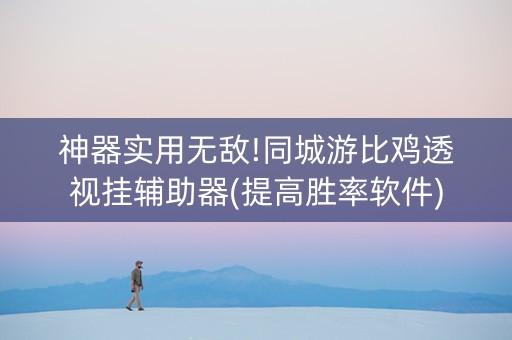 神器实用无敌!同城游比鸡透视挂辅助器(提高胜率软件)