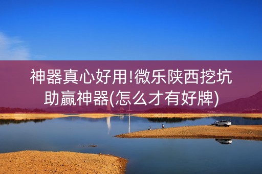 神器真心好用!微乐陕西挖坑助赢神器(怎么才有好牌)