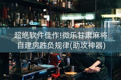 超绝软件佳作!微乐甘肃麻将自建房胜负规律(助攻神器)