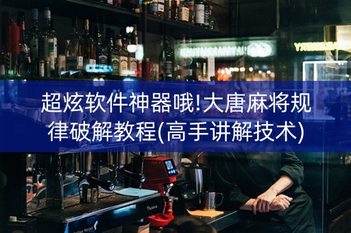 超炫软件神器哦!大唐麻将规律破解教程(高手讲解技术)