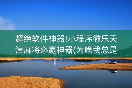 超绝软件神器!小程序微乐天津麻将必赢神器(为啥我总是输)