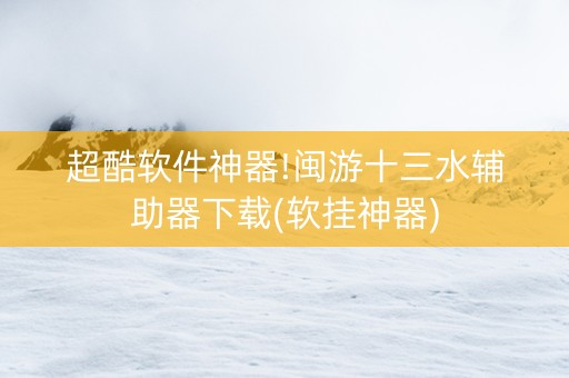 超酷软件神器!闽游十三水辅助器下载(软挂神器)