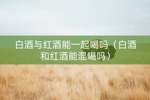 白酒与红酒能一起喝吗（白酒和红酒能混喝吗）