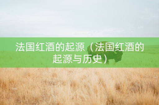 法国红酒的起源（法国红酒的起源与历史）