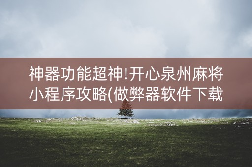 神器功能超神!开心泉州麻将小程序攻略(做弊器软件下载)