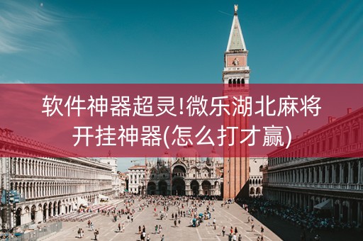 软件神器超灵!微乐湖北麻将开挂神器(怎么打才赢)