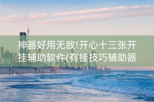神器好用无敌!开心十三张开挂辅助软件(有挂技巧辅助器)