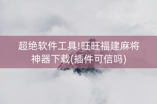 超绝软件工具!旺旺福建麻将神器下载(插件可信吗)