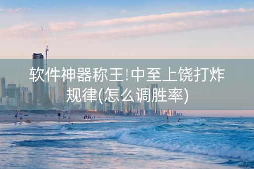 软件神器称王!中至上饶打炸规律(怎么调胜率)