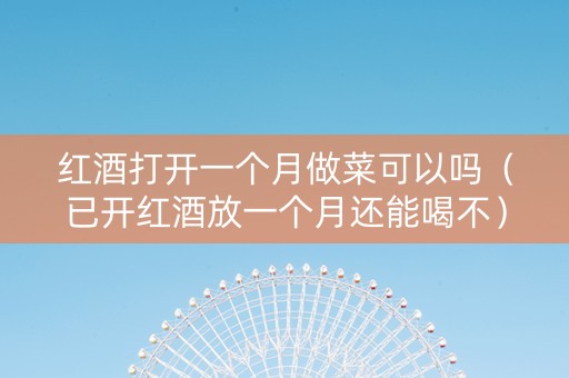 红酒打开一个月做菜可以吗（已开红酒放一个月还能喝不）