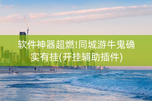 软件神器超燃!同城游牛鬼确实有挂(开挂辅助插件)