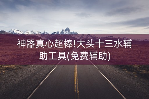 神器真心超棒!大头十三水辅助工具(免费辅助)