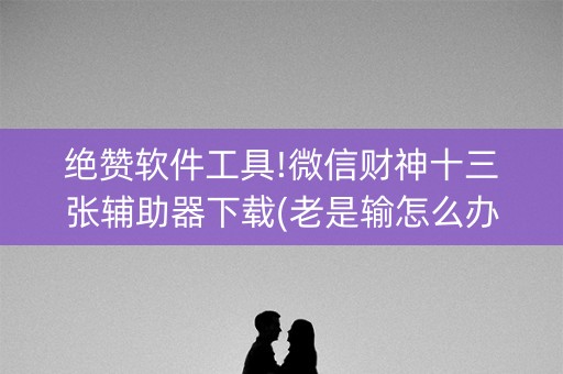 绝赞软件工具!微信财神十三张辅助器下载(老是输怎么办)