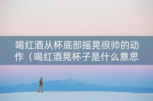 喝红酒从杯底部摇晃很帅的动作（喝红酒晃杯子是什么意思）
