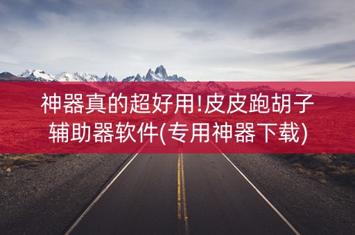 神器真的超好用!皮皮跑胡子辅助器软件(专用神器下载)