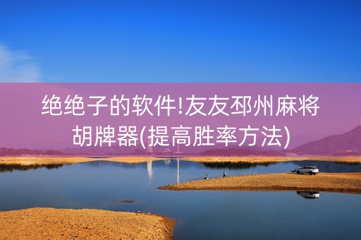 绝绝子的软件!友友邳州麻将胡牌器(提高胜率方法)