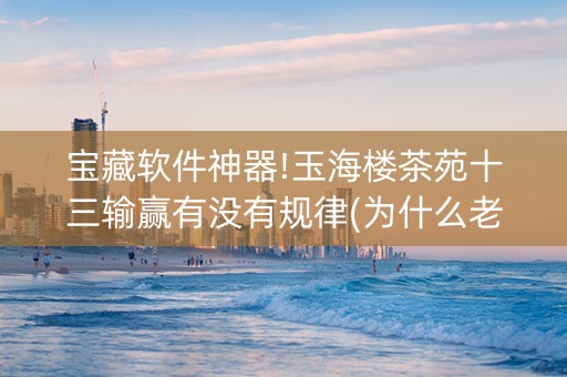 宝藏软件神器!玉海楼茶苑十三输赢有没有规律(为什么老输)