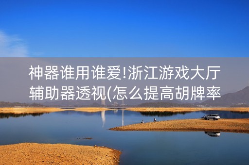 神器谁用谁爱!浙江游戏大厅辅助器透视(怎么提高胡牌率)