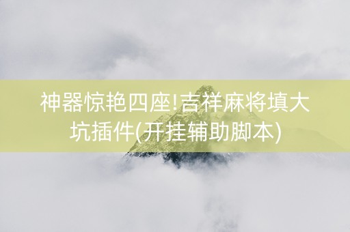 神器惊艳四座!吉祥麻将填大坑插件(开挂辅助脚本)