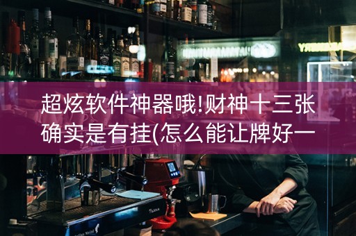 超炫软件神器哦!财神十三张确实是有挂(怎么能让牌好一点)