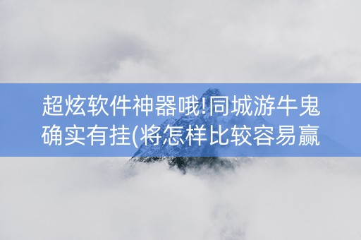 超炫软件神器哦!同城游牛鬼确实有挂(将怎样比较容易赢)