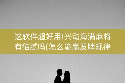 这软件超好用!兴动海满麻将有猫腻吗(怎么能赢发牌规律)