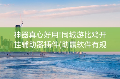 神器真心好用!同城游比鸡开挂辅助器插件(助赢软件有规律吗)