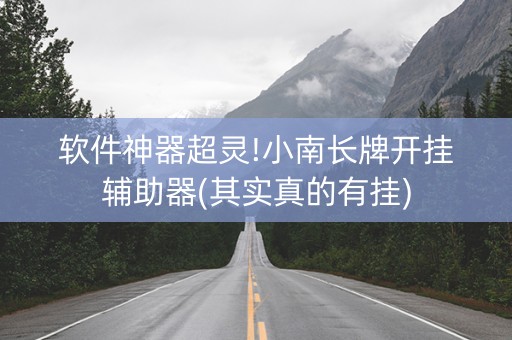 软件神器超灵!小南长牌开挂辅助器(其实真的有挂)