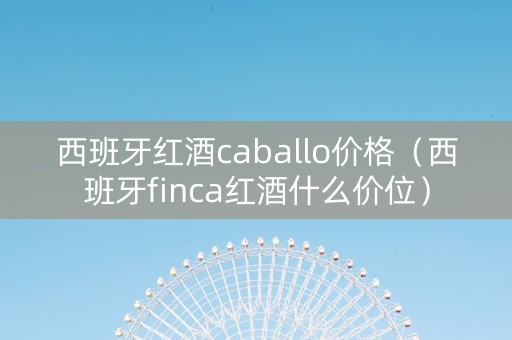 西班牙红酒caballo价格（西班牙finca红酒什么价位）