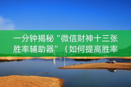 一分钟揭秘“微信财神十三张胜率辅助器”（如何提高胜率)
