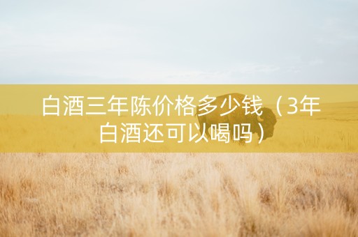 白酒三年陈价格多少钱（3年白酒还可以喝吗）