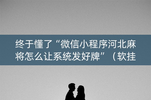 终于懂了“微信小程序河北麻将怎么让系统发好牌”（软挂神器)