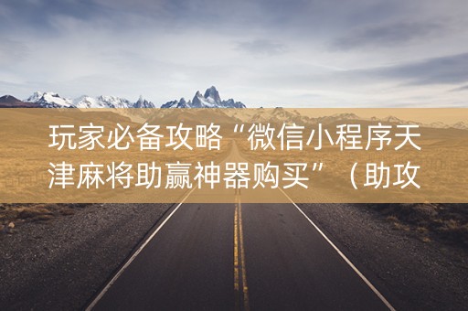 玩家必备攻略“微信小程序天津麻将助赢神器购买”（助攻神器)