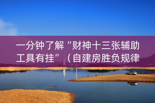 一分钟了解“财神十三张辅助工具有挂”（自建房胜负规律)