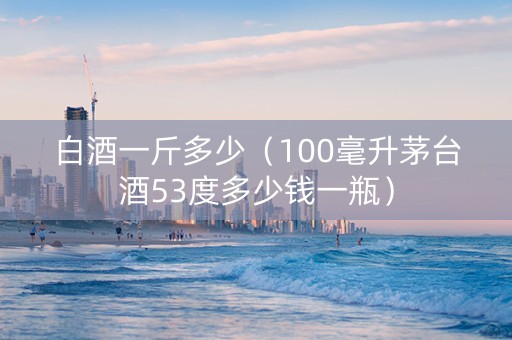白酒一斤多少（100毫升茅台酒53度多少钱一瓶）
