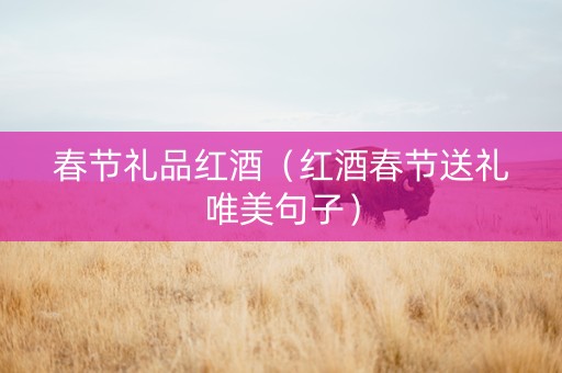 春节礼品红酒（红酒春节送礼唯美句子）