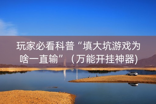 玩家必看科普“填大坑游戏为啥一直输”（万能开挂神器)