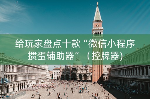 给玩家盘点十款“微信小程序掼蛋辅助器”（控牌器)