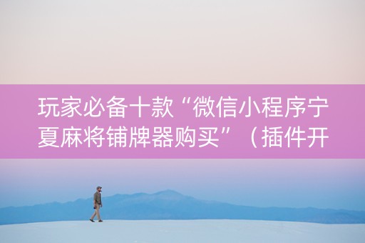 玩家必备十款“微信小程序宁夏麻将铺牌器购买”（插件开挂免费AI)