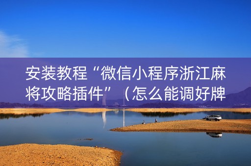 安装教程“微信小程序浙江麻将攻略插件”（怎么能调好牌)