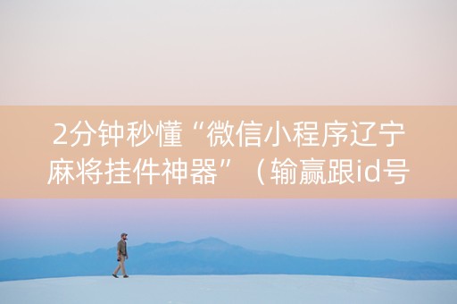 2分钟秒懂“微信小程序辽宁麻将挂件神器”（输赢跟id号有关系吗)