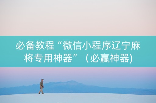 必备教程“微信小程序辽宁麻将专用神器”（必赢神器)