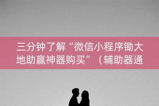 三分钟了解“微信小程序锄大地助赢神器购买”（辅助器通用版)