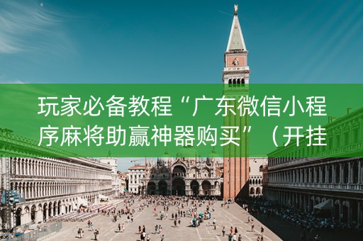 玩家必备教程“广东微信小程序麻将助赢神器购买”（开挂辅助器脚本)