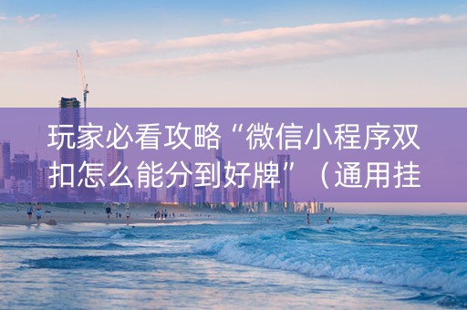 玩家必看攻略“微信小程序双扣怎么能分到好牌”（通用挂软件多少钱)