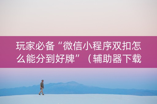 玩家必备“微信小程序双扣怎么能分到好牌”（辅助器下载)